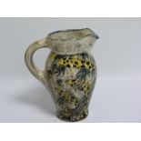 Nick Chapman (B.1954) Devon studio pottery jug decorated with giraffes amongst foliage & bees,