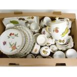 Collection of Royal Worcester ''Evesham'' pattern oven to tableware, including flan dishes,