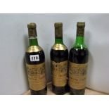 Bordeaux red wine: Chateau Cantenac Brown Margaux 1972, two 73cl bottles; also another 1978, 75cl