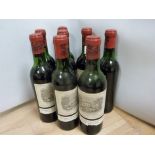Bordeaux red wine: Grierson, Oldham & Adams Ltd. Chateau Lafite-Rothschild Pauillac 1960, eight half