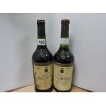 Bordeaux red wine: Cordier Chateau Talbot Saint-Julien Grand Cru Classe 1974, two bottles 75cl &