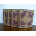 BAINES THOMAS. Lancashire & Cheshire Past & Present. 2 vols. in four. Eng. plates. Quarto. Orig.