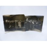 PHOTOGRAPHS. Two early 20th century monochrome photographs of Continental dignitaries & military