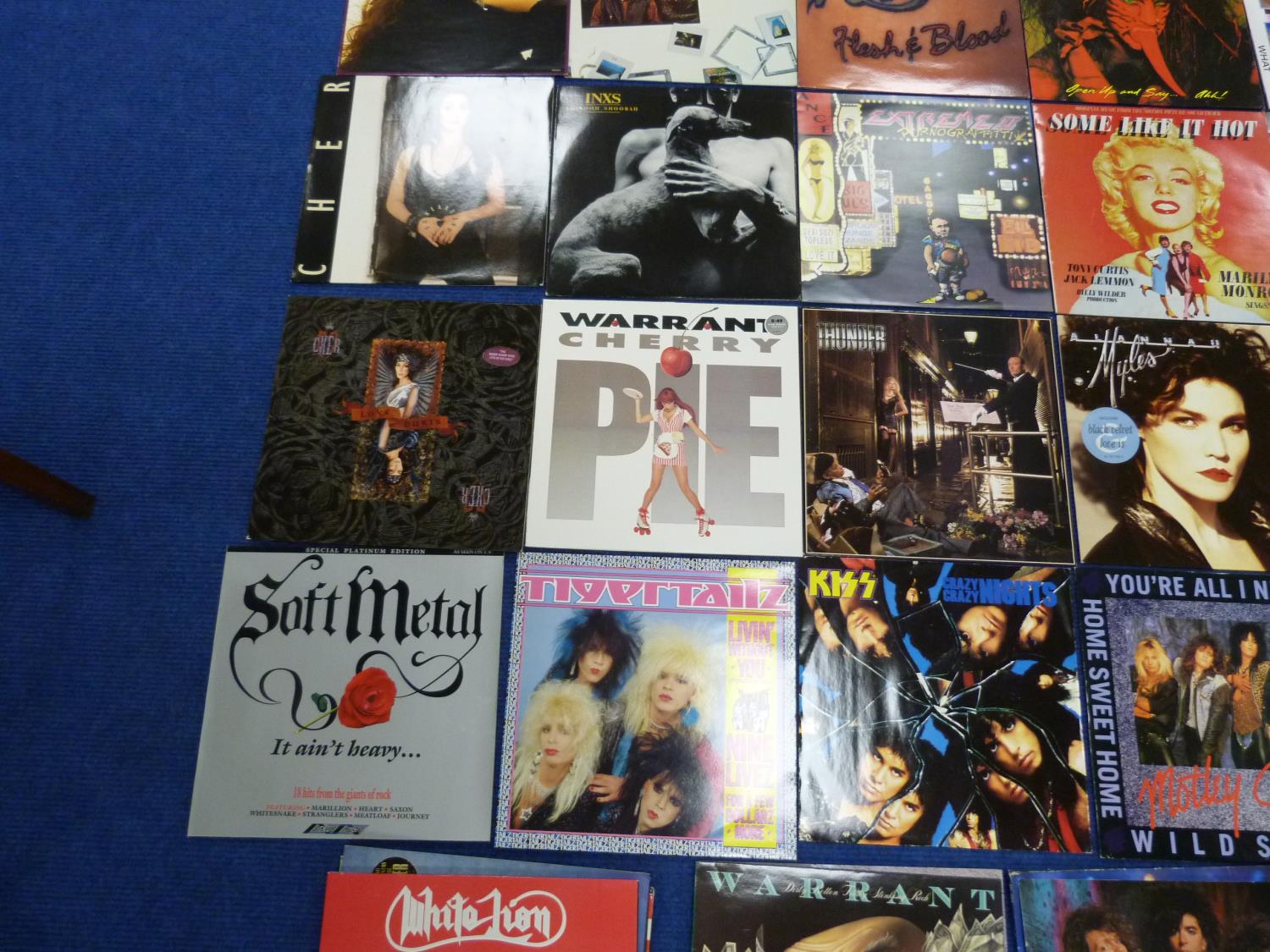 Quantity of Rock LP's to include Poison INXS and Cinderella. Also 45rpm records and two Marilyn - Image 11 of 12