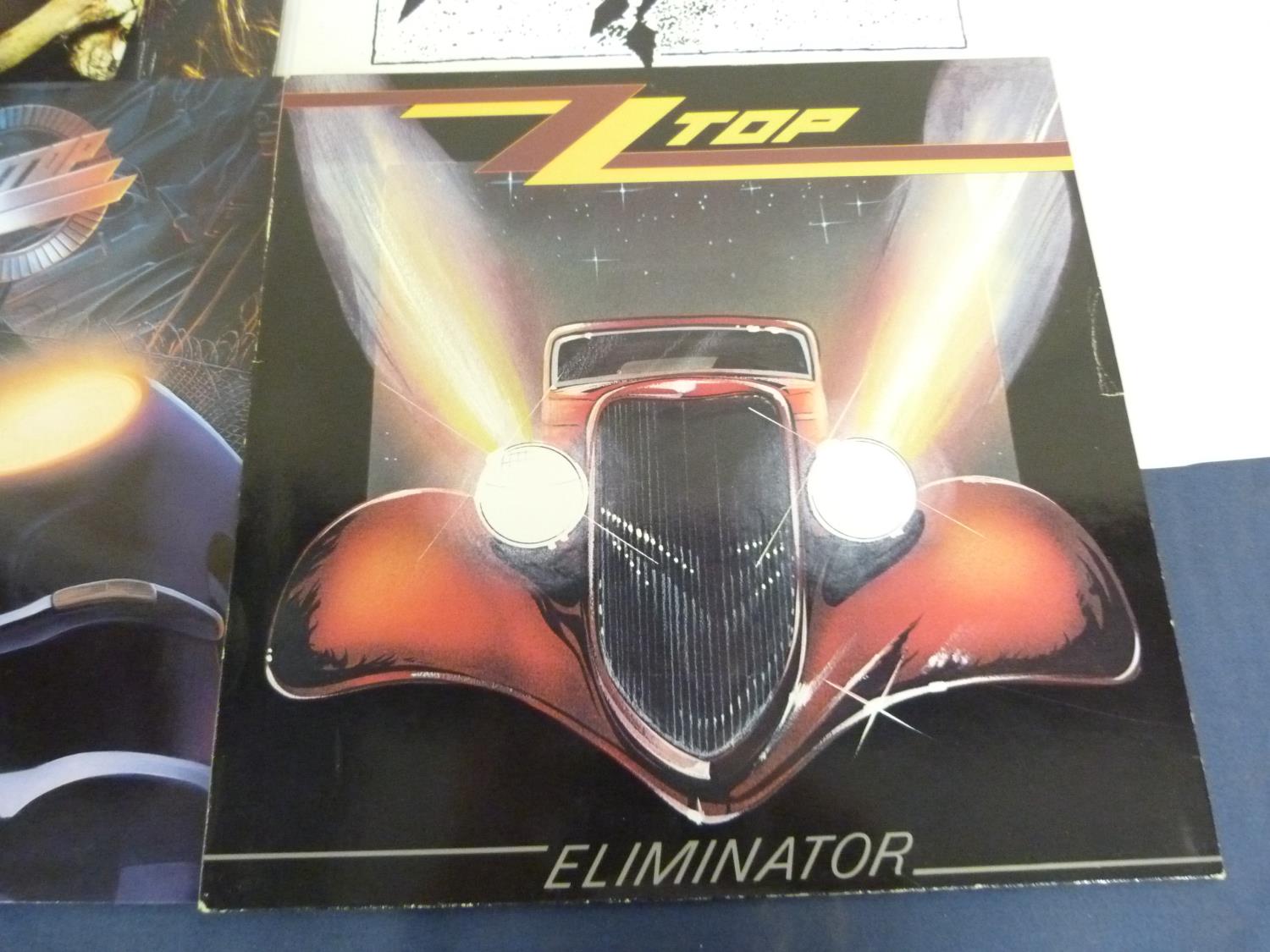 4 x ZZ Top LP's to include Antenna, Eliminator and Tejas plus David Lee Roth. (5) Vinyl mostly EX. - Image 3 of 8