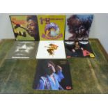 7 x Jimi Hendrix LP's to include Are You Experienced (US copy) More Experience, Soundtrack from