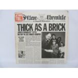 Jethro Tull - Thick As A Brick LP with Newspaper sleeve. 1st Uk press on Chrysalis