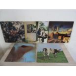 5 x Pink Floyd LP's to include Obscured By Clouds (Gramophone co on label) Meddle, Ummagumma, Atom