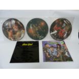 Bon Jovi and Poison coloured vinyls and three picture discs to include Bon Jovi and Kiss