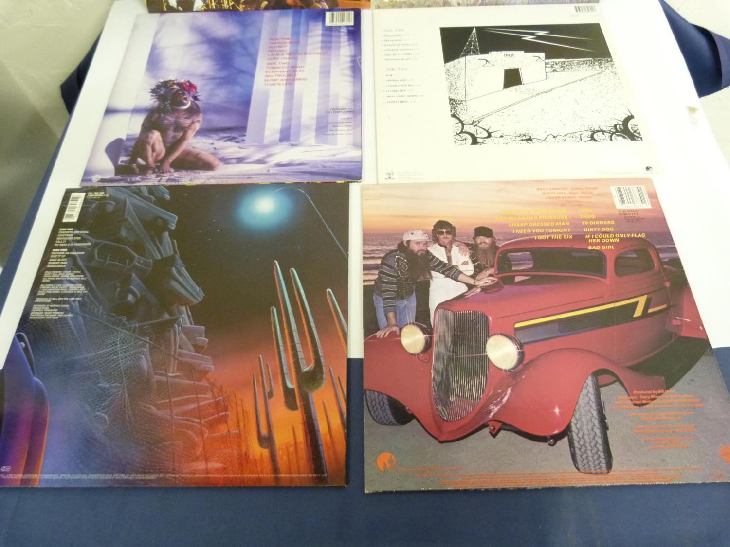 4 x ZZ Top LP's to include Antenna, Eliminator and Tejas plus David Lee Roth. (5) Vinyl mostly EX. - Image 7 of 8
