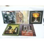 Four Jethro Tull LP's to include Benefit and Aqualung on Green Chrysalis and Heavy Horses,