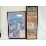 Reproduction poster bill for Liverpool Empire, 1931. 88cm x 27.5cm and another for Liverpool