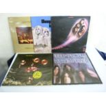 5 x Deep Purple LP's to include In Rock, Fireball (with lyric sheet), Machine Head, Who Do We