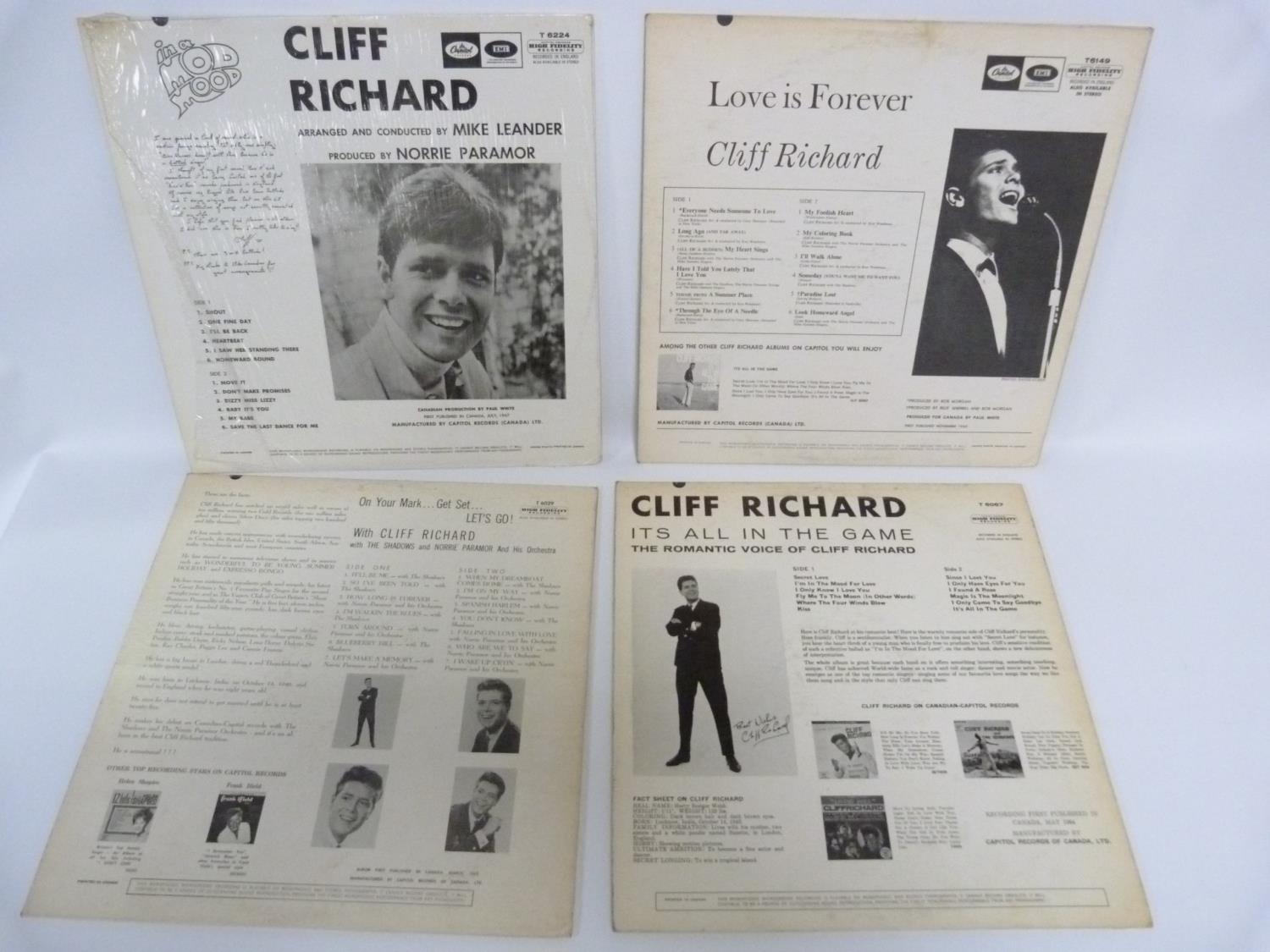 4 x Cliff Richard LP's Canadian pressings to include In A Mod Mood - Image 6 of 6