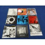 Nine Bauhaus LPs and 12" singles