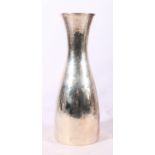 Elizabeth II silver carafe of hourglass form with hammered dimple decoration by Braybrook &