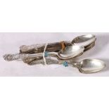 Set of twelve silver Queen's pattern teaspoons by Muirhead & Arthur Glasgow 1855, a set of three