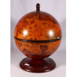 Contemporary cocktail globe, 45cm tall