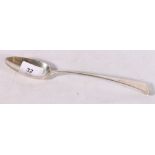 George III silver basting spoon by Peter, Ann & William Bateman London 1803, 70g