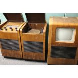 Art Deco style walnut The Radiogram Gramophone Development Company Limited set model number 750C
