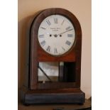 Webb & Meek of London arch top bracket clock, 52cm tall