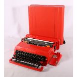 Olivetti Valentine red typewriter