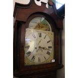 Smith of Wellingboro longcase Grandfather clock in oak and mahogany case