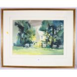 ALISON ROSS EWAN Old Manse at Towie Signed and dated '91 watercolour 34cm x 51cm