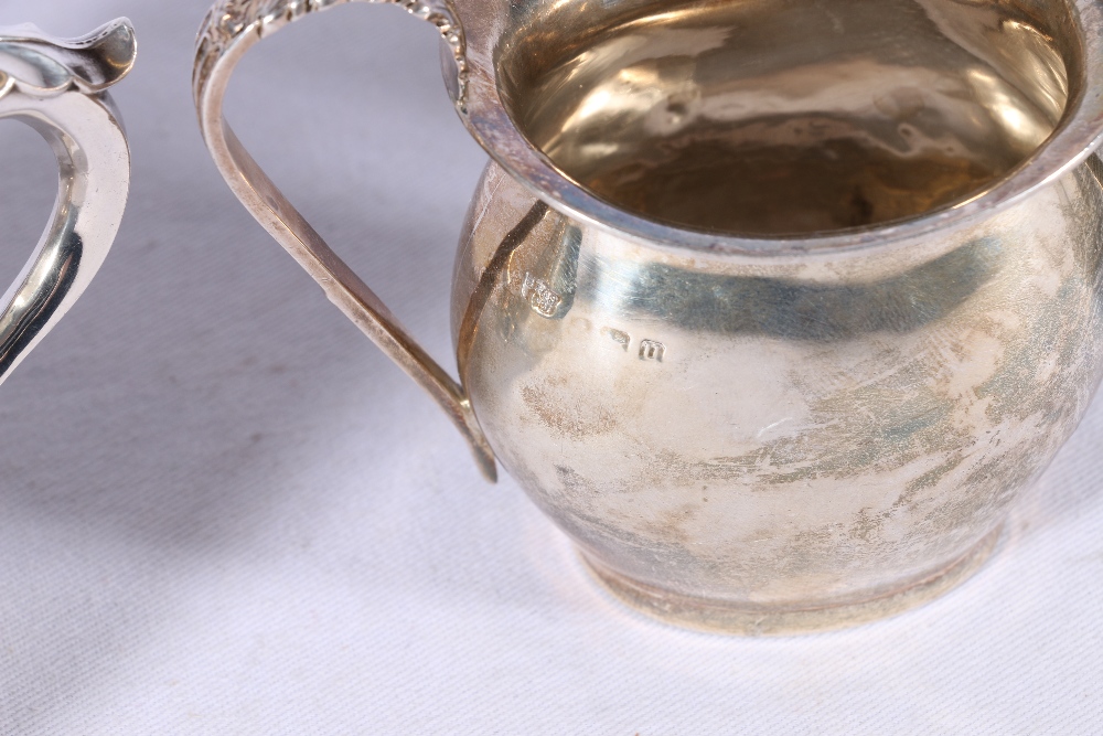 George V silver christening mug by F H Adams & Co Birmingham 1920, 82g, George V silver twin handled - Image 3 of 4