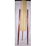 Vintage teak rocket lamp, 113cm