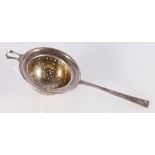 George V silver tea straining spoon London 1935 by Harrods Ltd (Richard Woodman Burbridge) with