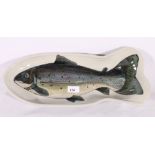 Highland Stoneware fish dish, 44cm.