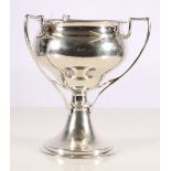 Edwardian silver trophy London 1906 by W E Hill & Co, 16cm tall 253g