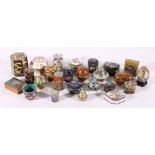 Twenty-five contemporary miniature cloisonne boxes, (25)