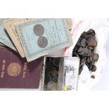 UNITED KINGDOM copper coins including pennies, half pennies and farthings, George II, George III,