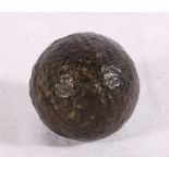 Early 20th century gutty golf ball