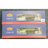 Bachmann Branch-Line OO gauge 4-6-2 Bachelors Button locomotive and tender Class A2 60537 BR green