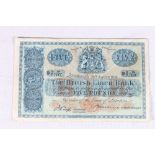 The British Linen Bank £5 five pound banknote 28th January 1944 Waugh and Mackenzie O/7 18/181