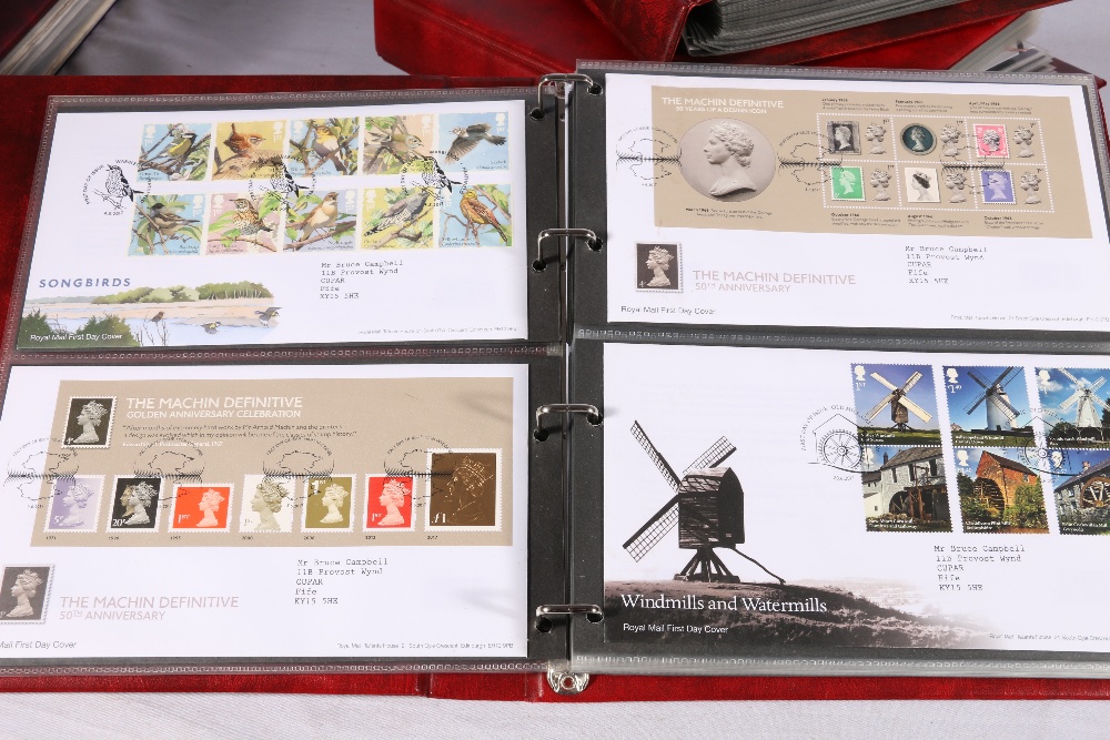 GB, four albums of First Day Covers spanning 1970-2018 approximately 350 in total, The Queens Golden - Image 2 of 3