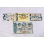 THE BRITISH LINEN BANK £20 twenty pound banknote 6th July 1954 SC235b, £5 five pound banknote 16th