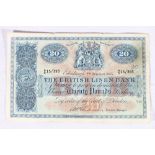 The British Linen Bank £20 twenty pound banknote 7th October 1955 Anderson A/5 15/393 SC235b