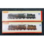 Hornby OO gauge model railways 4-6-2 Plymouth locomotive and tender Rebuilt West Country Class 34003