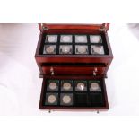 Danbury Mint Last of the Half Crowns coin collection, partial set with fourteen coins including