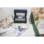 GB including £15 of presentation pack mint stamps, Millennium Moment document, over 150 first day