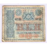 The British Linen Bank £1 one pound banknote 5th April 1918 Galletley F 79/793 SC202a Pick151a