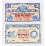 The Union Bank of Scotland Limited £1 one pound banknote 1st June 1954 Sir William Watson H/28