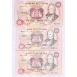 Bank of Scotland £20 twenty pound banknote 6th January 1987 Risk and Pattullo G882178 SC145e, £20