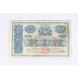 The British Linen Bank £5 five pound banknote 15th March 1933 hand signatures faded R/5 20/151 SC212