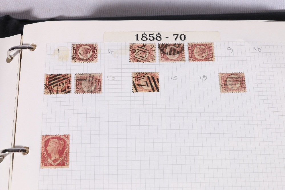 GB, an album containing vic 1d penny black SA red Maltese cross cancel, 8 1d penny red imperf, 2d - Image 3 of 5