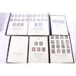 GB four Harrington & Byrne Queen Victoria stamp collections including 1856-1883 6d Colour & Plate